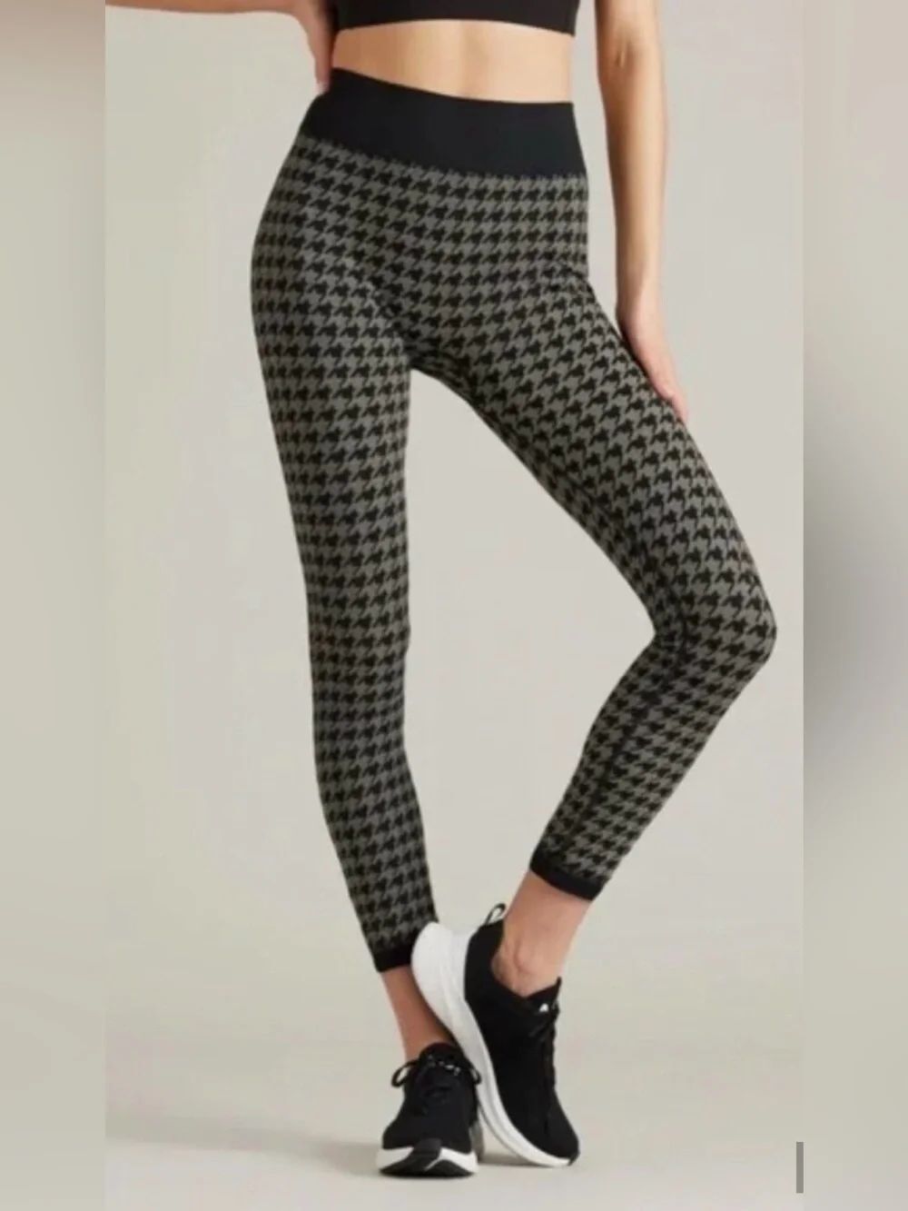 RHÔNE Houndstooth seamless base leggings size XL